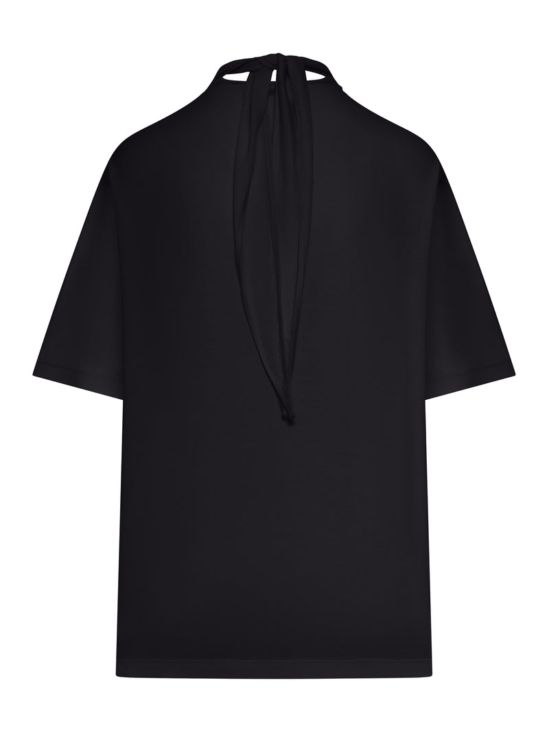 T-SHIRT WITH JERSEY SCARF
