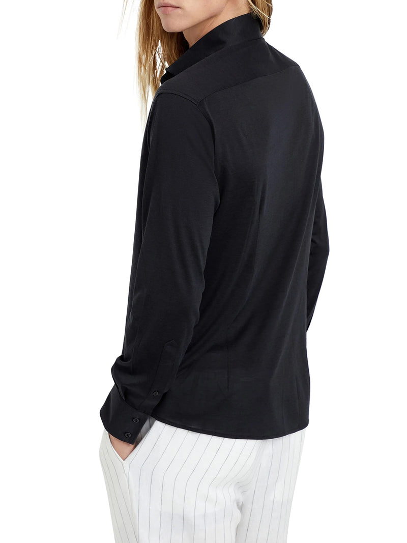 CLASSIC COTTON AND SILK BLEND SHIRT