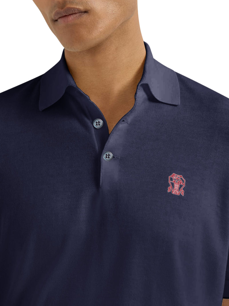 SHORT-SLEEVED COTTON POLO SHIRT