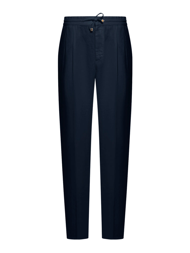 LINEN TROUSERS WITH DRAWSTRING