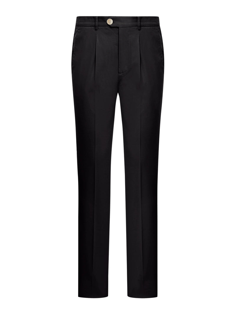 COTTON BLEND CHINO PANTS