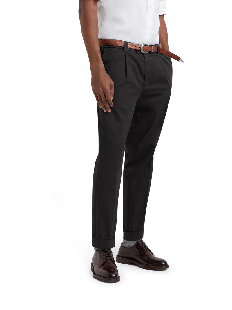 COTTON BLEND CHINO PANTS