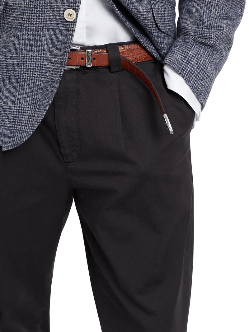 COTTON BLEND CHINO PANTS