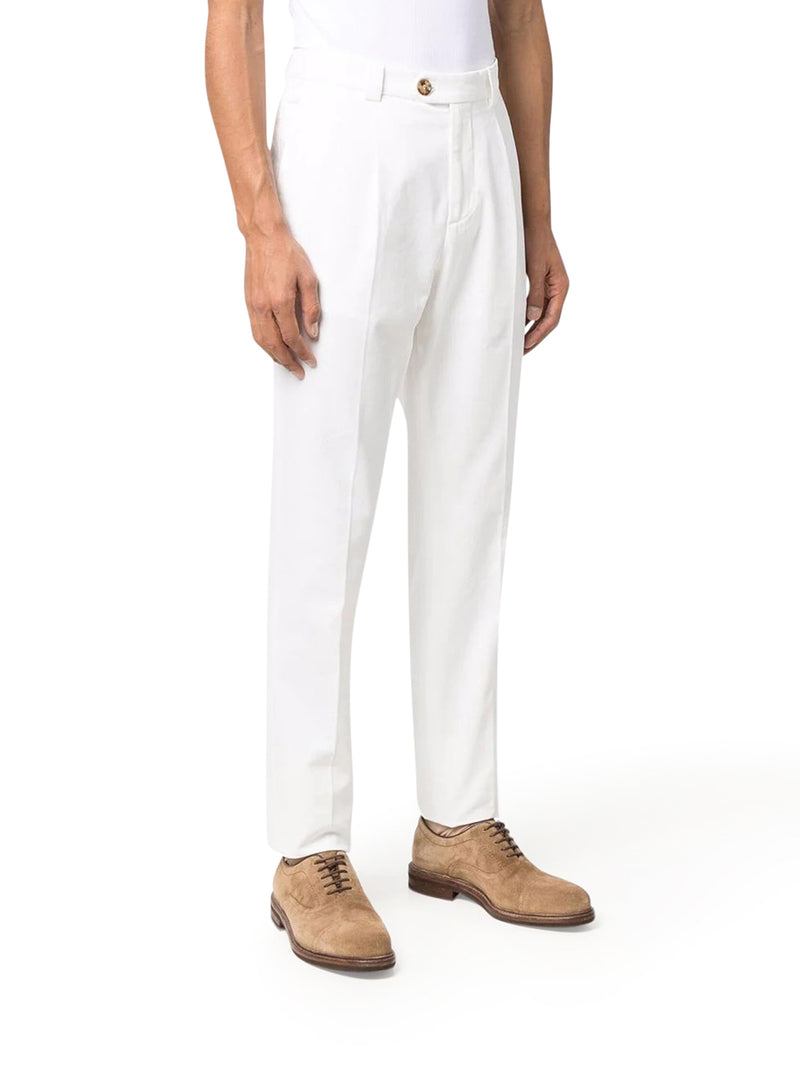 DYED TAILORED COTTON TROUSERS