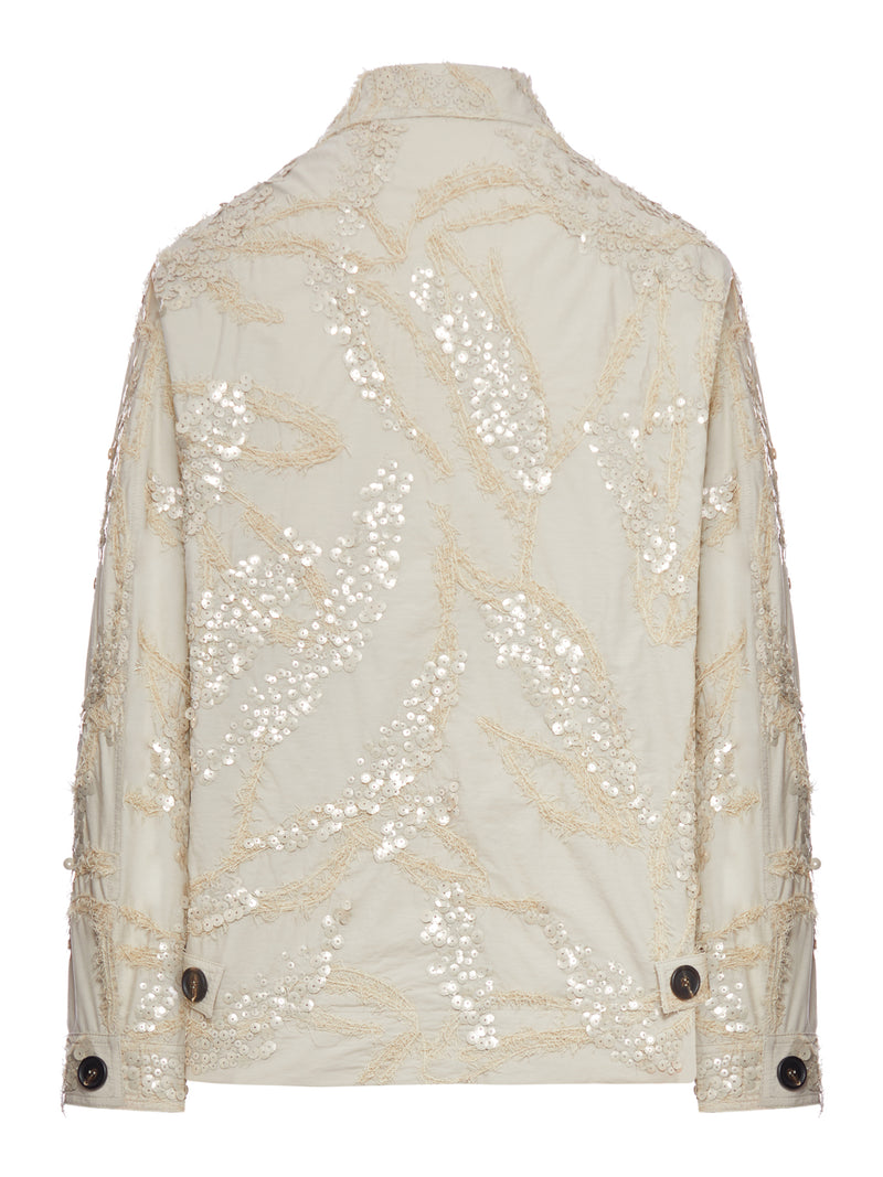 JACKET WITH EMBROIDERY AND SEQUINS