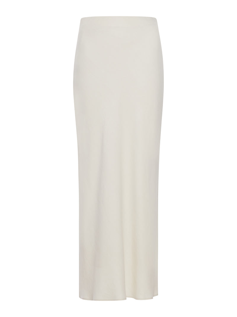 FLUID BIAS-CUT SKIRT IN LINEN BLEND