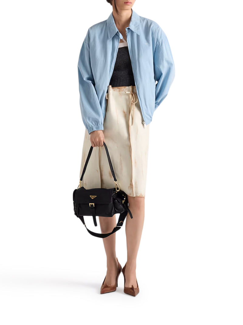 PRADA EXPLORE MEDIUM NAPPA BAG WITH FLAP