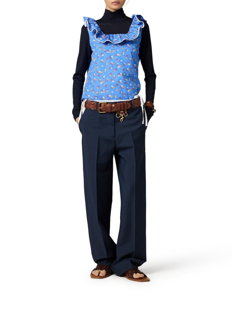 KID MOHAIR TROUSERS