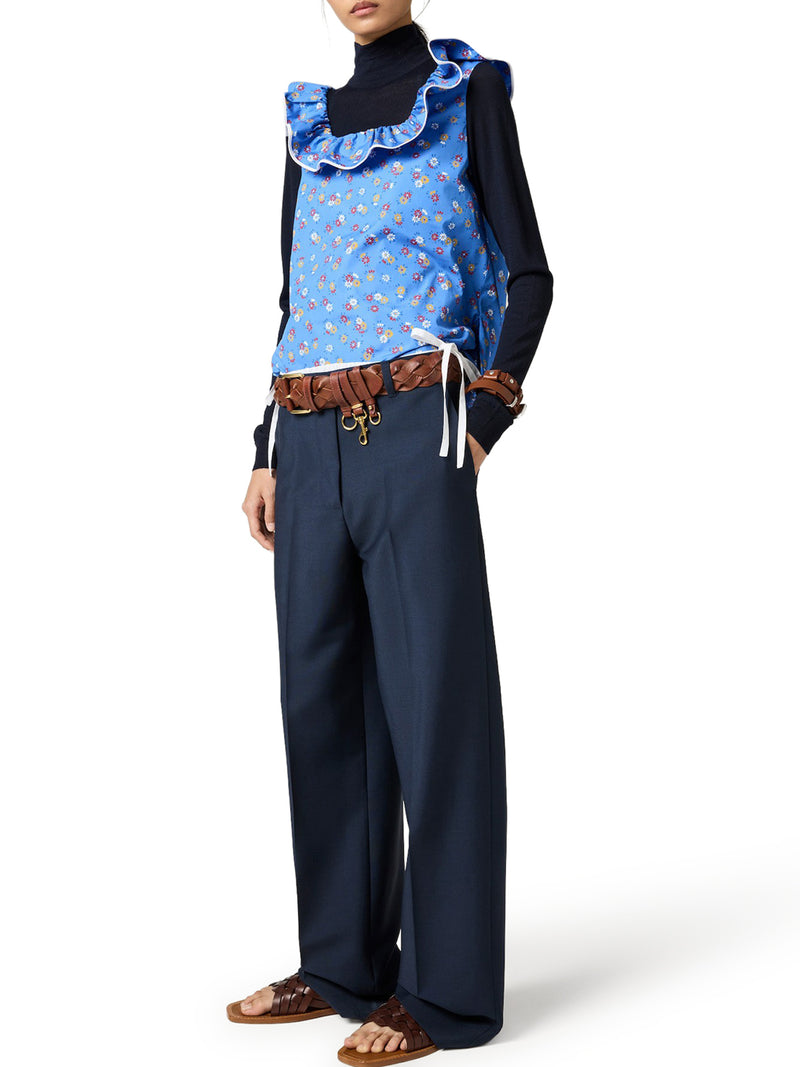 KID MOHAIR TROUSERS