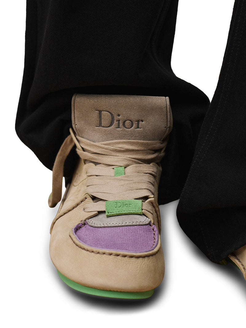 DIOR ROADIE LACE-UP BOOT IN SUEDE