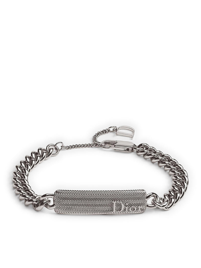 DIOR GUILLOCHE CHAIN ??BRACELET