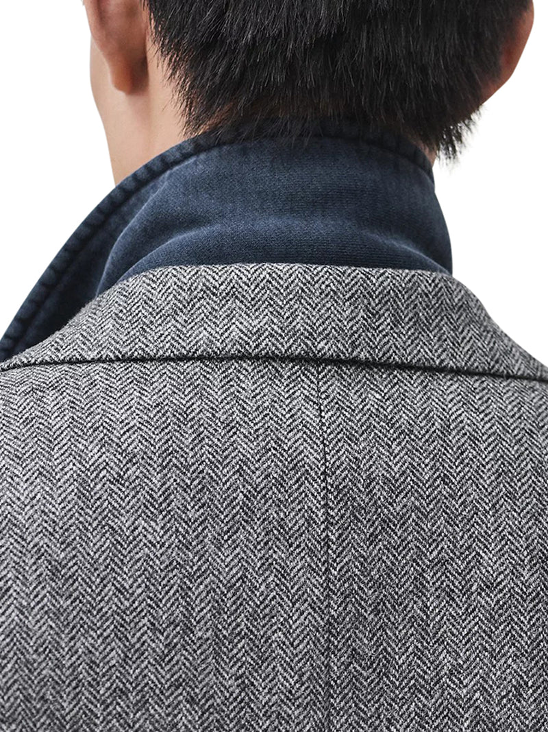 CLASSIC GREY VIRGIN WOOL COAT