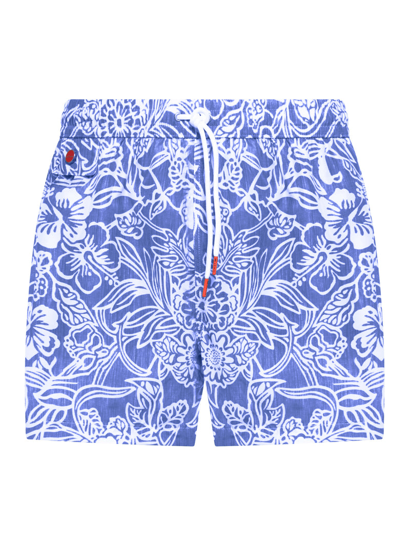 SWIMSUIT IN TECHNICAL FABRIC WITH ALL-OVER FLORAL PATTERN