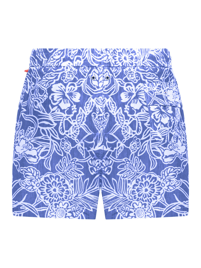 SWIMSUIT IN TECHNICAL FABRIC WITH ALL-OVER FLORAL PATTERN