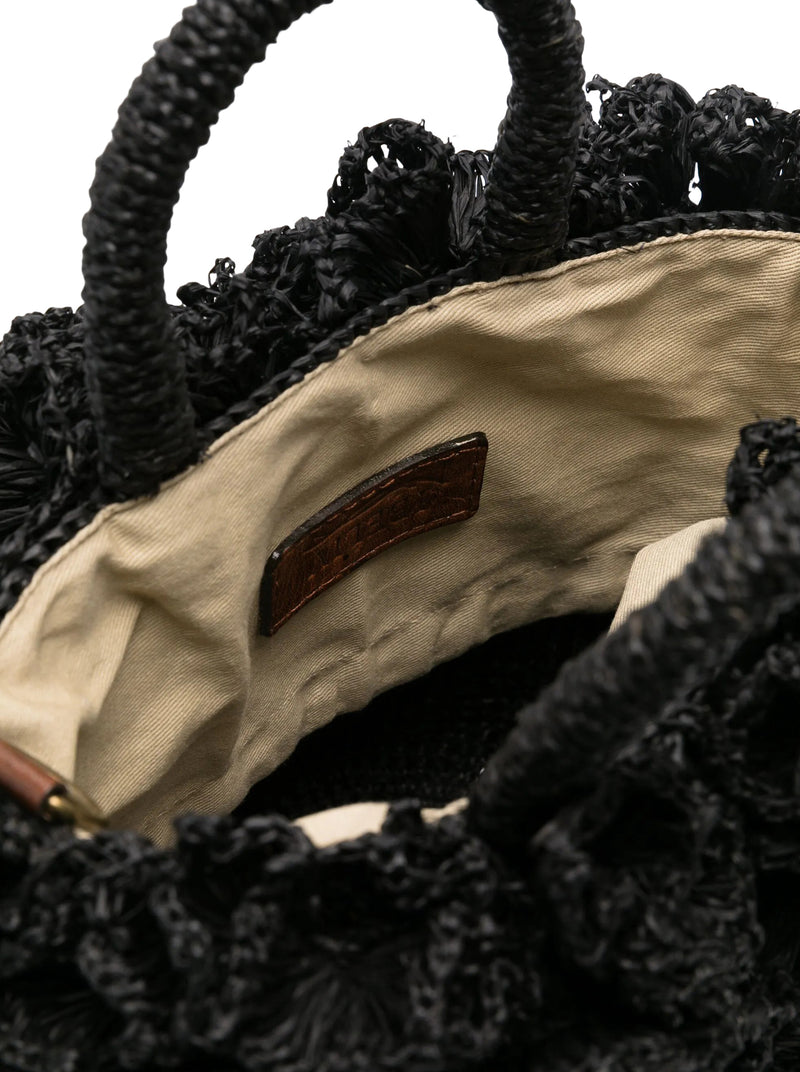 CORAL RAFFIA BAG