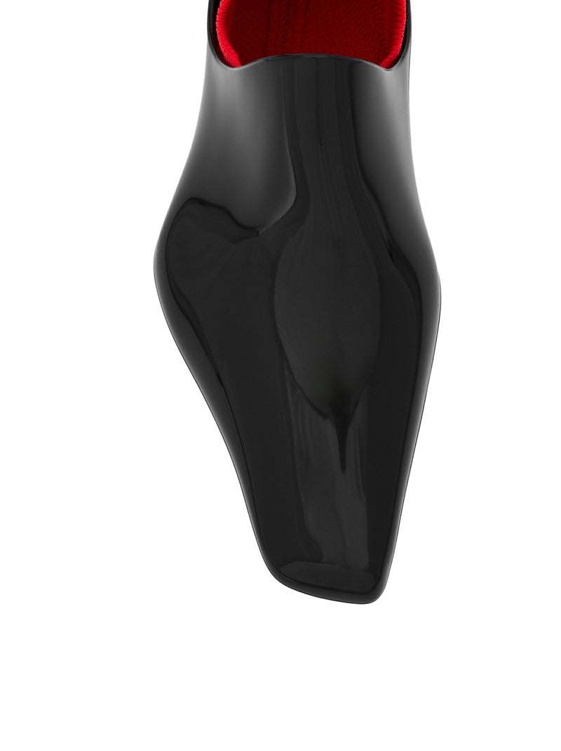 EMILY AQUA PVC ANKLE BOOTS