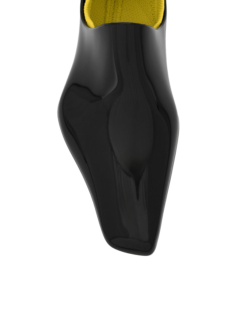 EMILY AQUA PVC ANKLE BOOTS