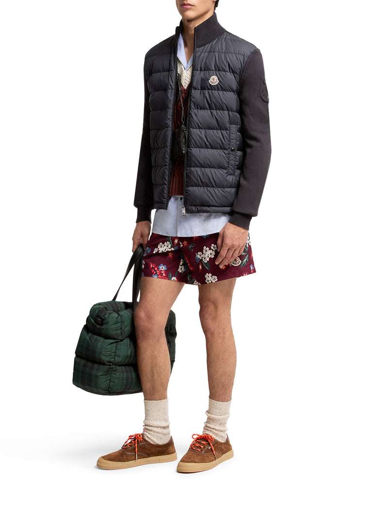 COTTON PADDED CARDIGAN WITH ZIP