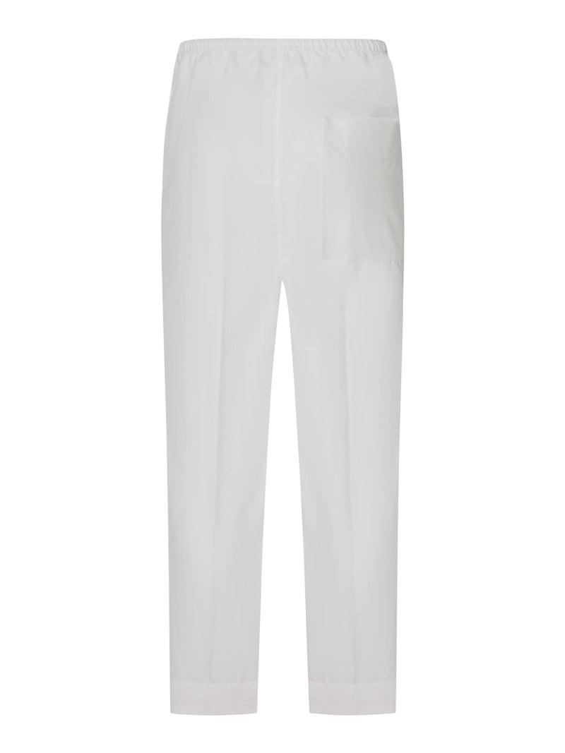 COMPACT COTTON TROUSERS