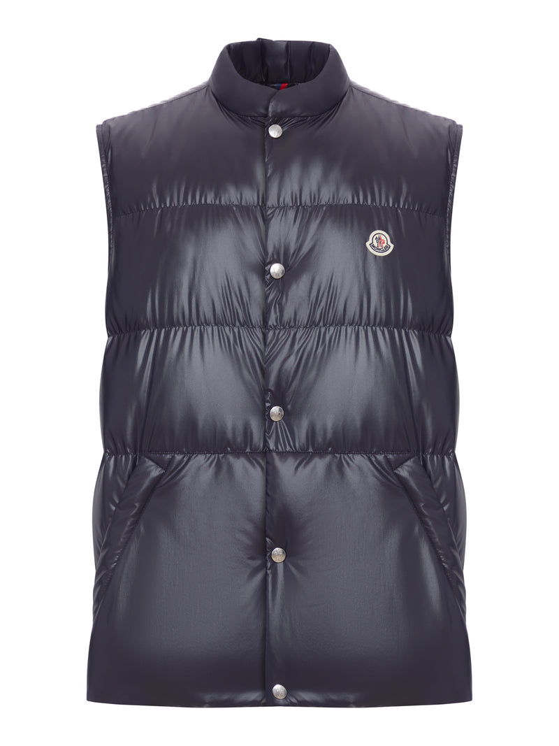 RESTIGO QUILTED VEST WITH LOGO PATCH