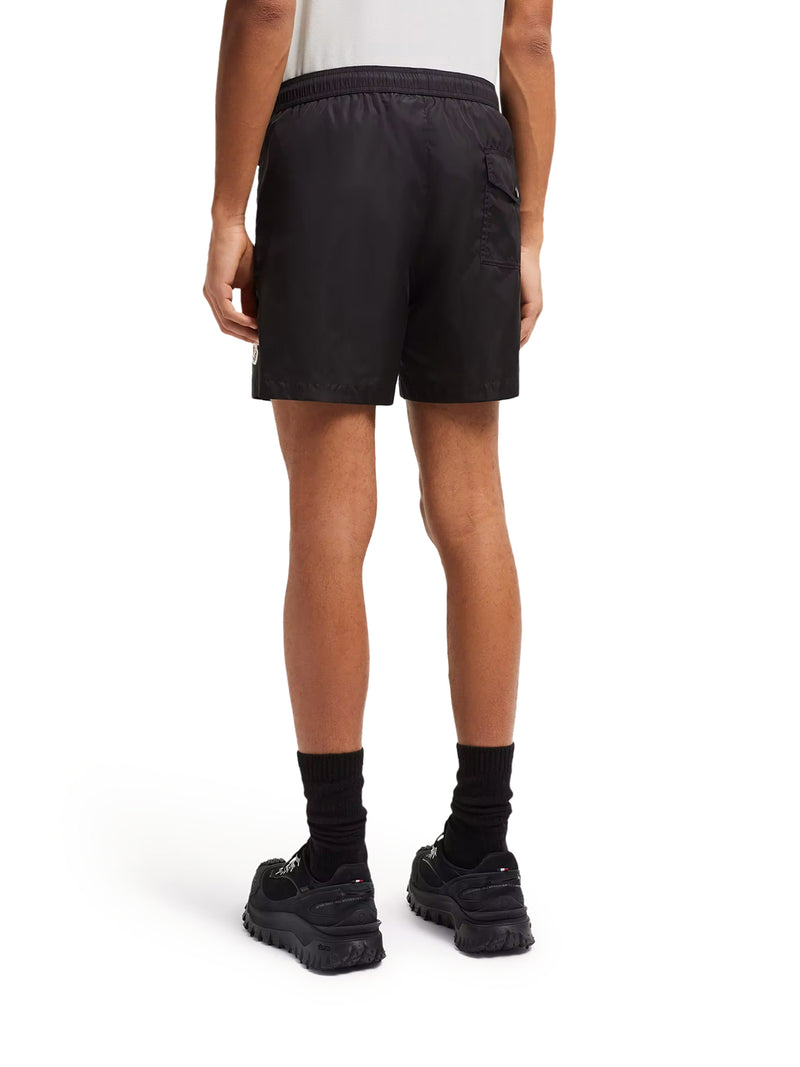 SWIMWEAR WITH LOGO PATCH