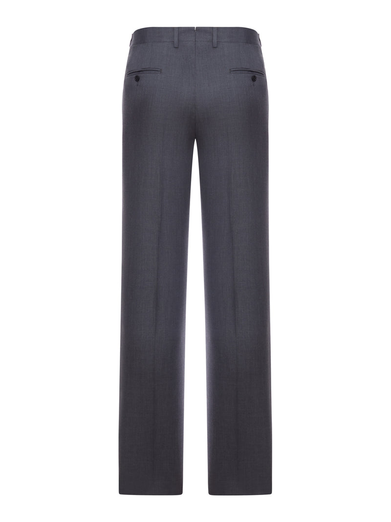 TAILORED TROUSERS IN WOOL, LINEN AND SILK