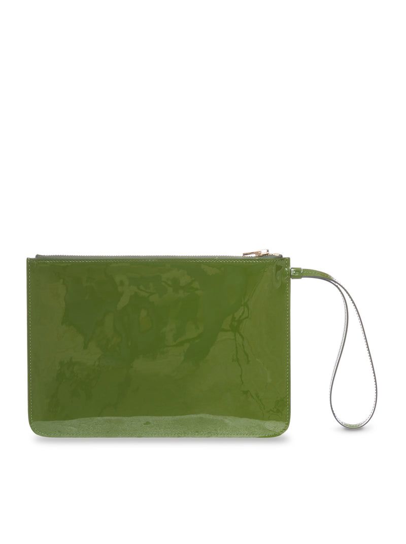 TOM FORD GREEN PATENT LEATHER CLUTCH