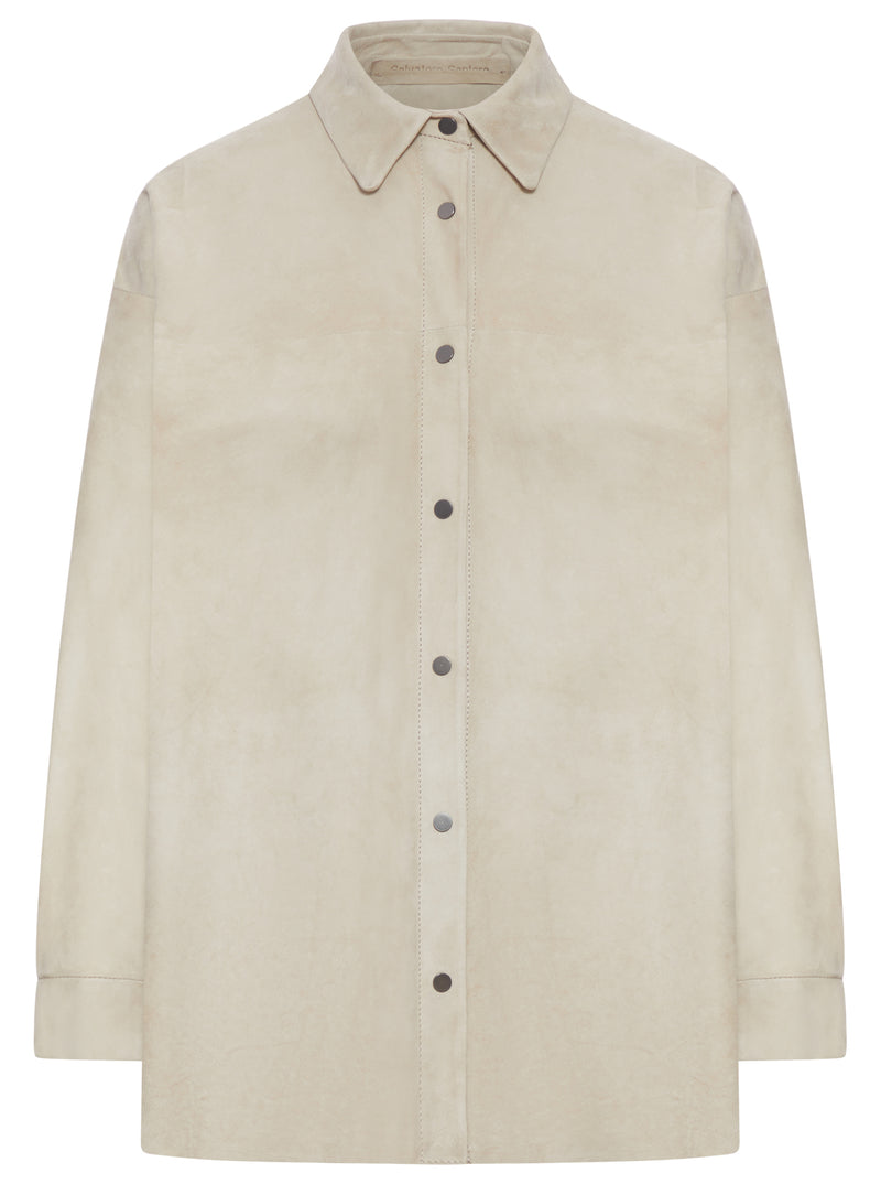 SUEDE OVERSHIRT