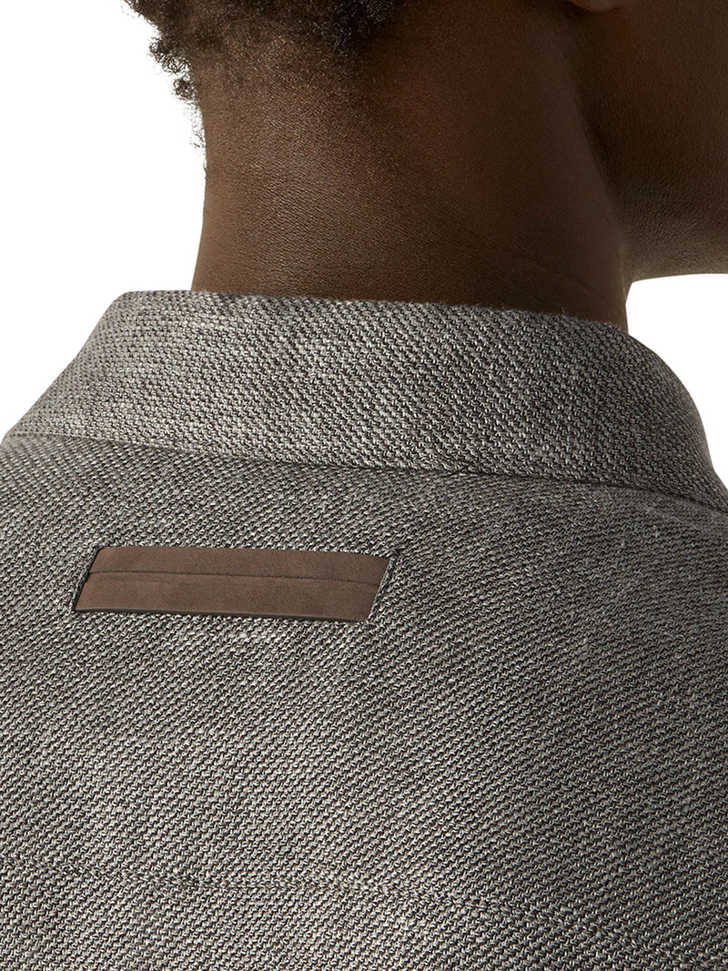 OVERSHIRT IN CASHMERE LINEN AND SILK