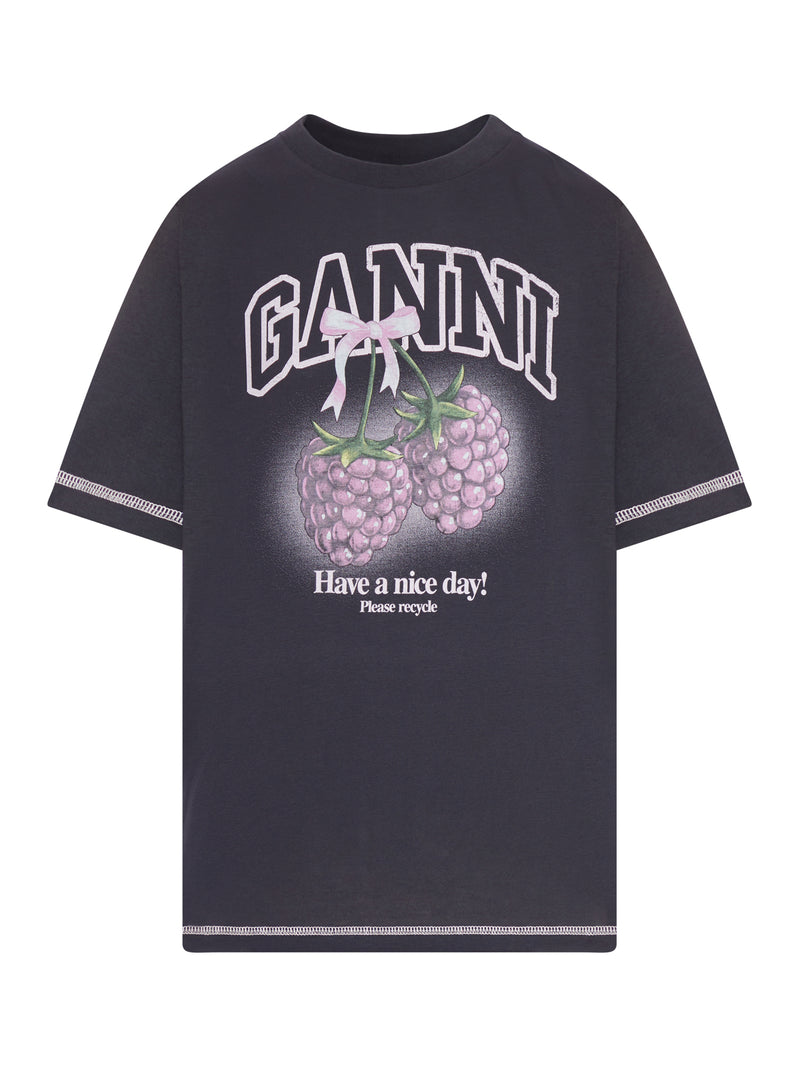 T-SHIRT WITH LOGO AND GRAPHIC PRINT