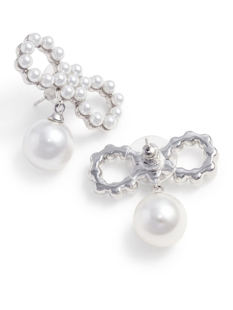 PEARL BOW EARRINGS