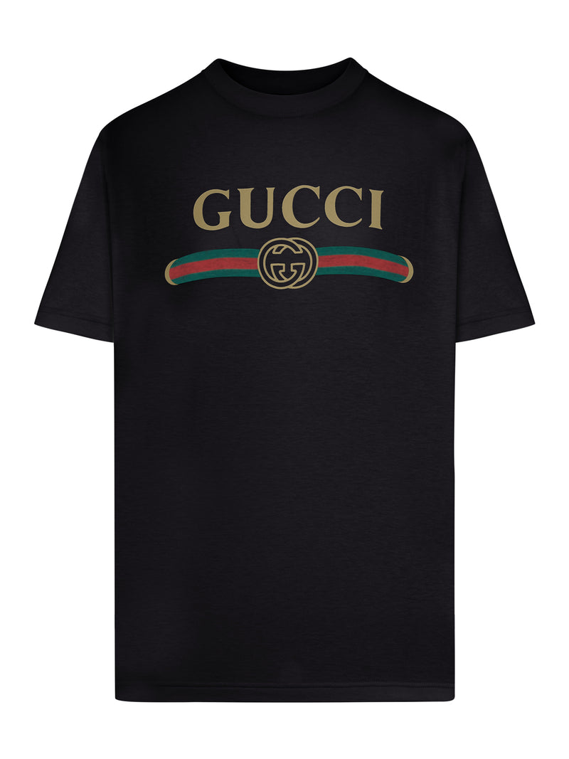 PRINTED SILK BLEND JERSEY T-SHIRT