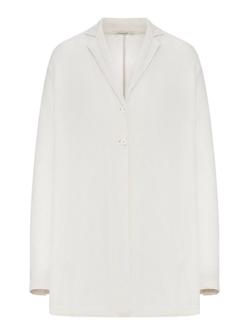 OVERSIZED SINGLE-BREASTED VISCOSE JACKET