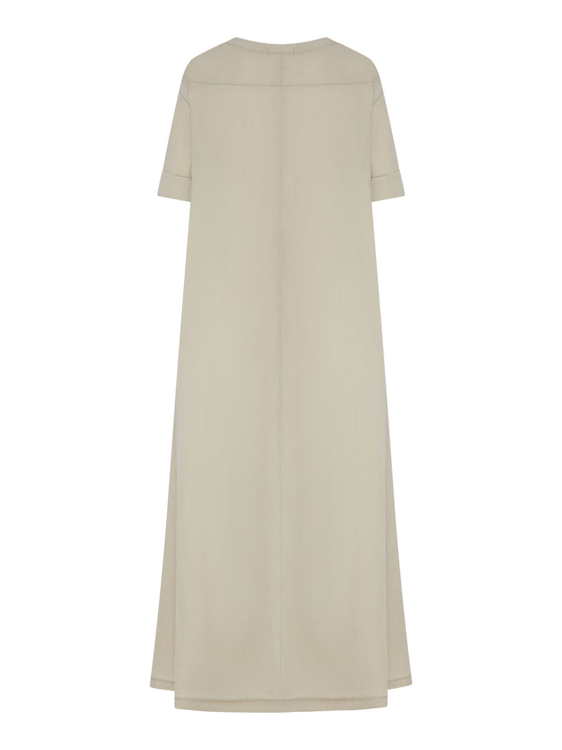 MINIMAL LONG LINEN DRESS