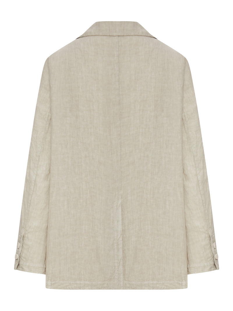 SINGLE-BREASTED LINEN JACKET