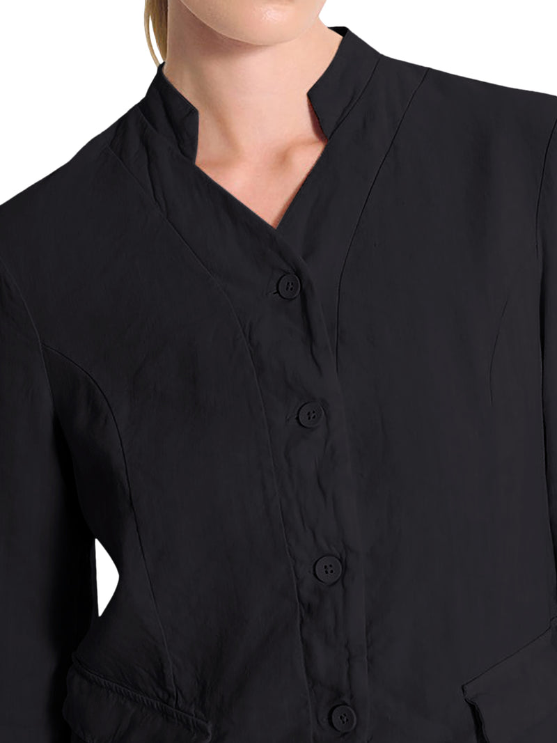 STRETCH LINEN BLEND JACKET