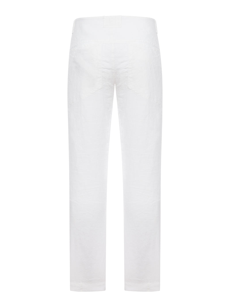 REGULAR-FIT LINEN TROUSERS