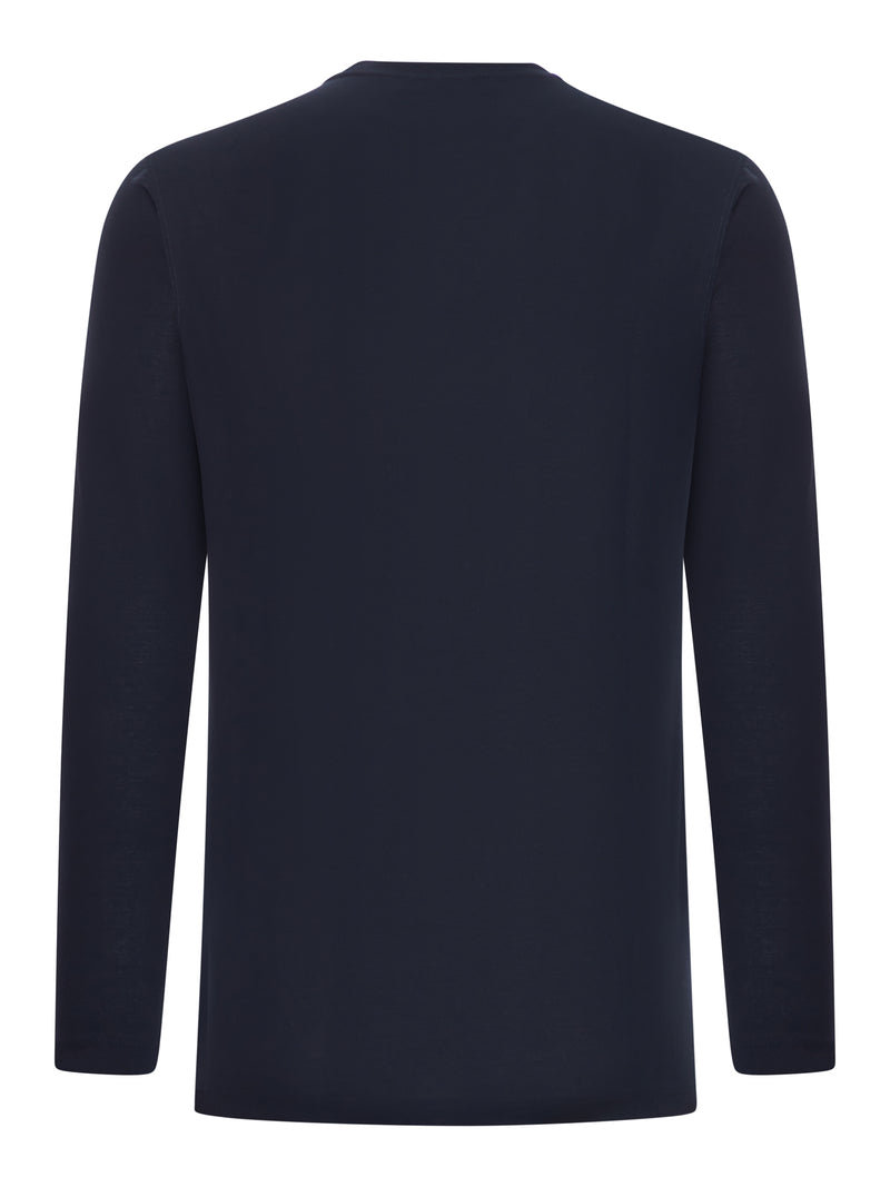 SLIM FIT LONG-SLEEVED ICE COTTON T-SHIRT