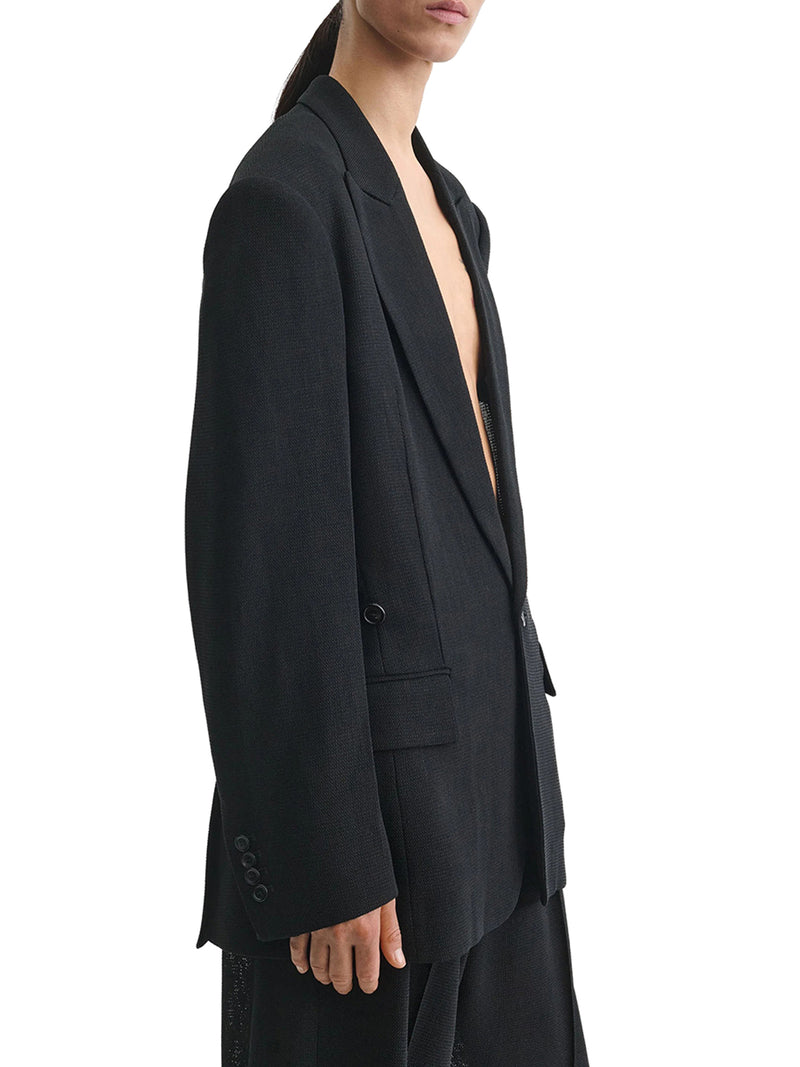 LIGHTWEIGHT SINGLE-BREASTED TAILORED JACKET