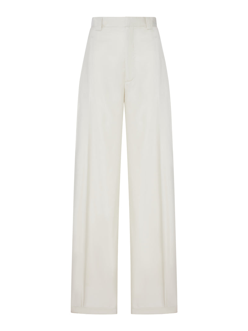 SILK BLEND CHINO TROUSERS