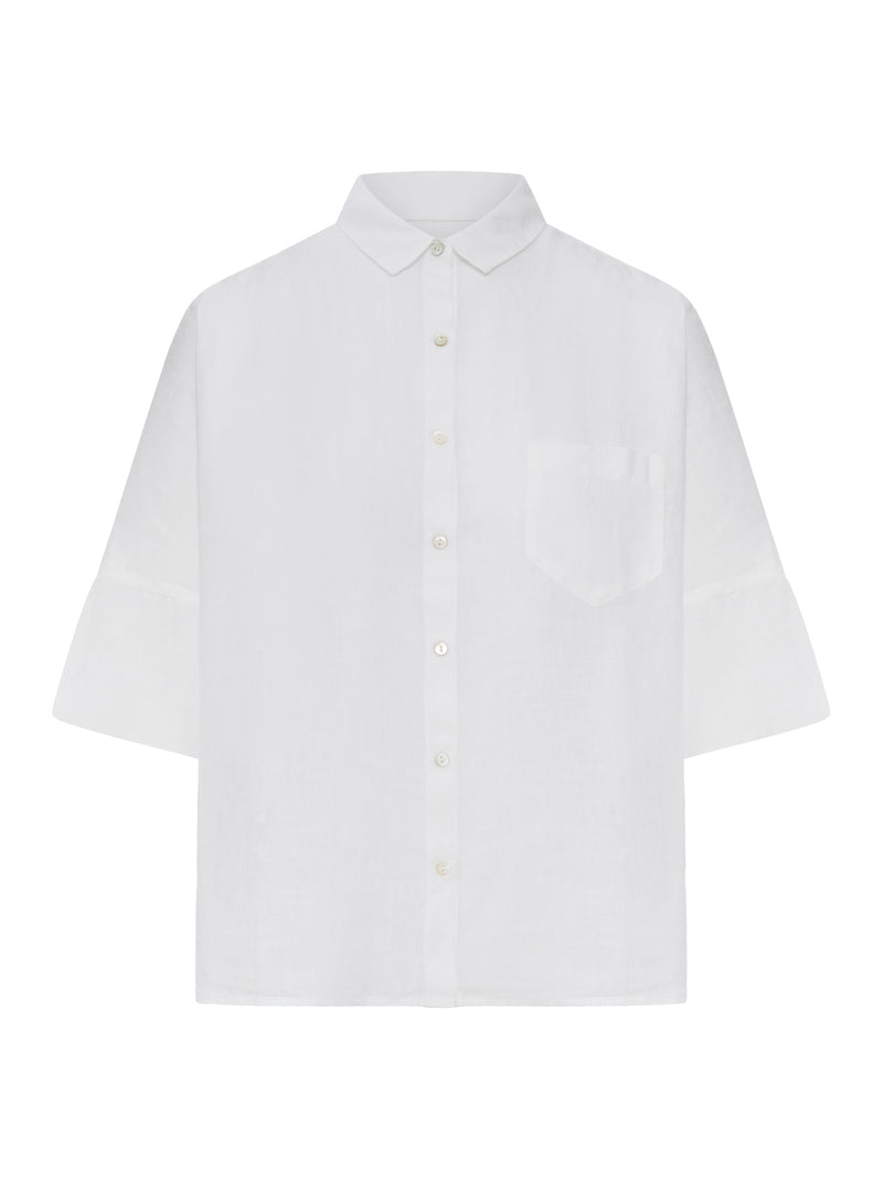 LINEN SHIRT WITH CLASSIC COLLAR