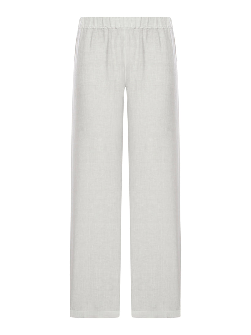 WIDE LEG LINEN TROUSERS