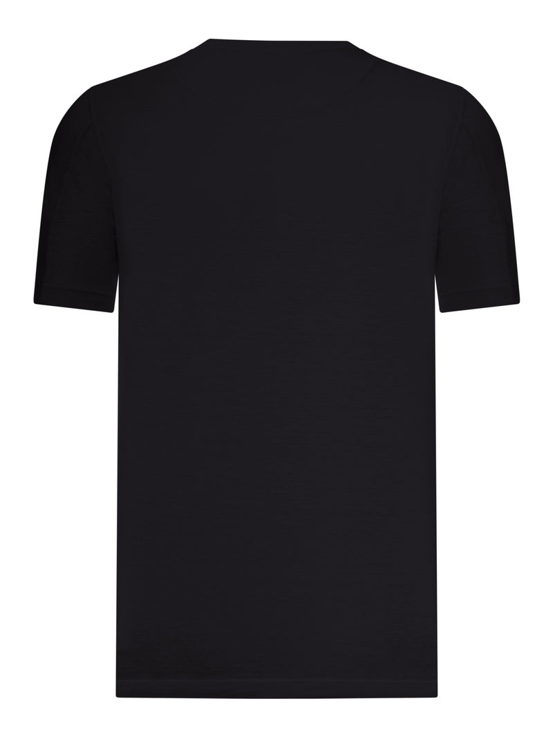 SHORT-SLEEVED T-SHIRT IN LINEN AND COTTON BLEND