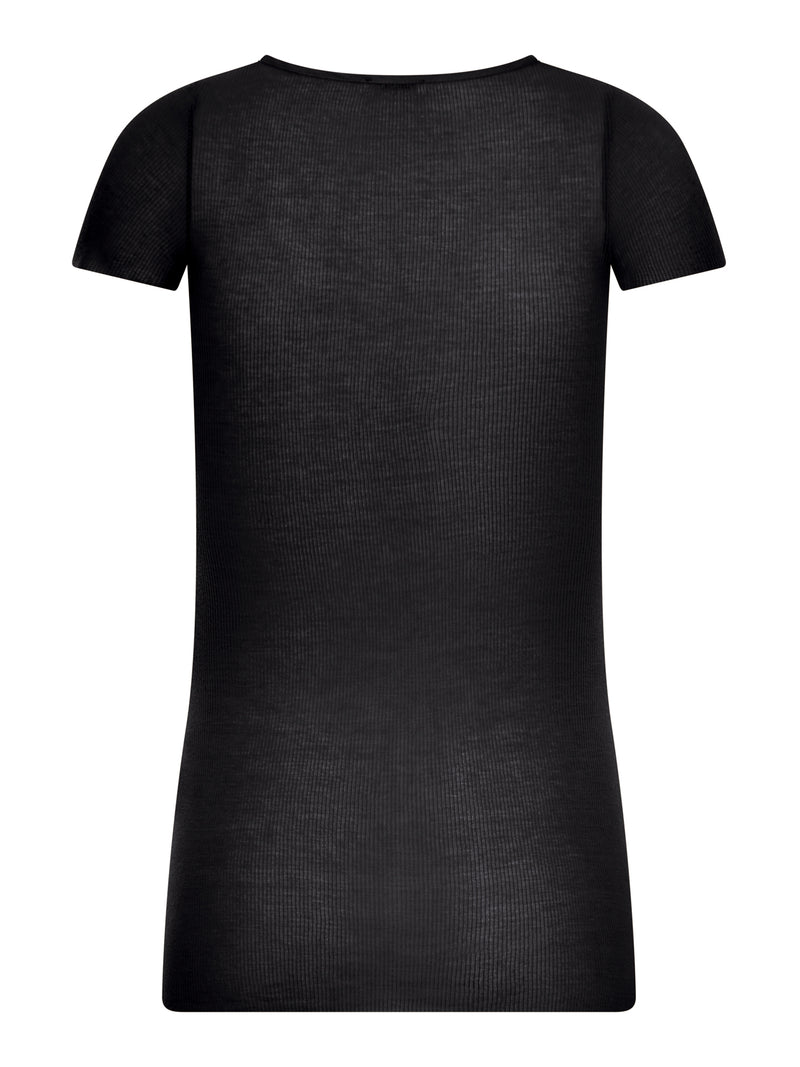 RIBBED KNIT T-SHIRT