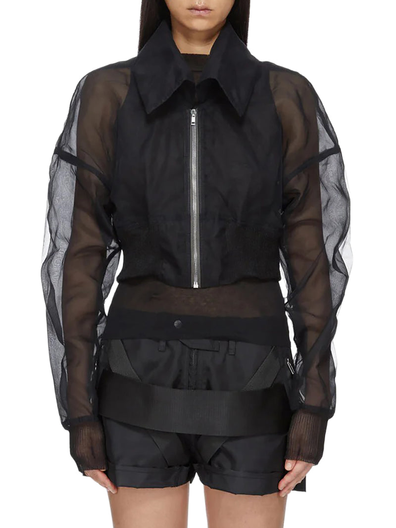 CROPPED DRACUCOLLAR BOMBER