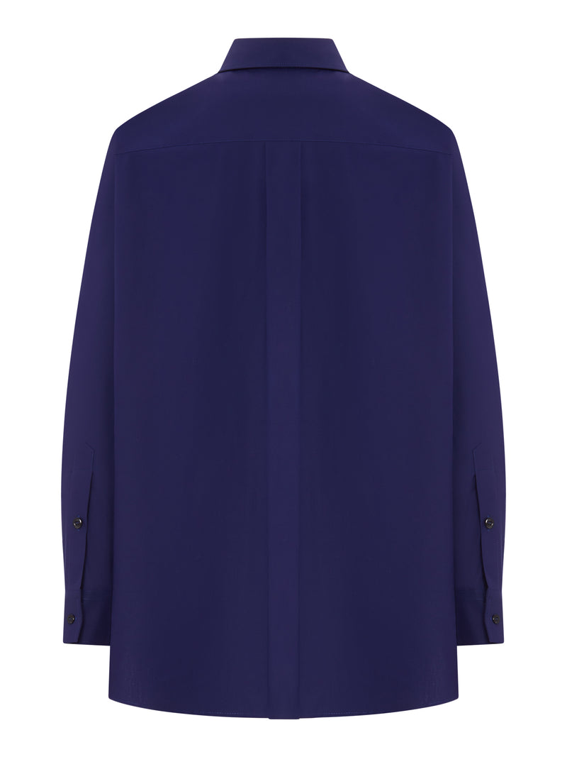 POPLIN SHIRT WITH CUT-OUT DETAILS