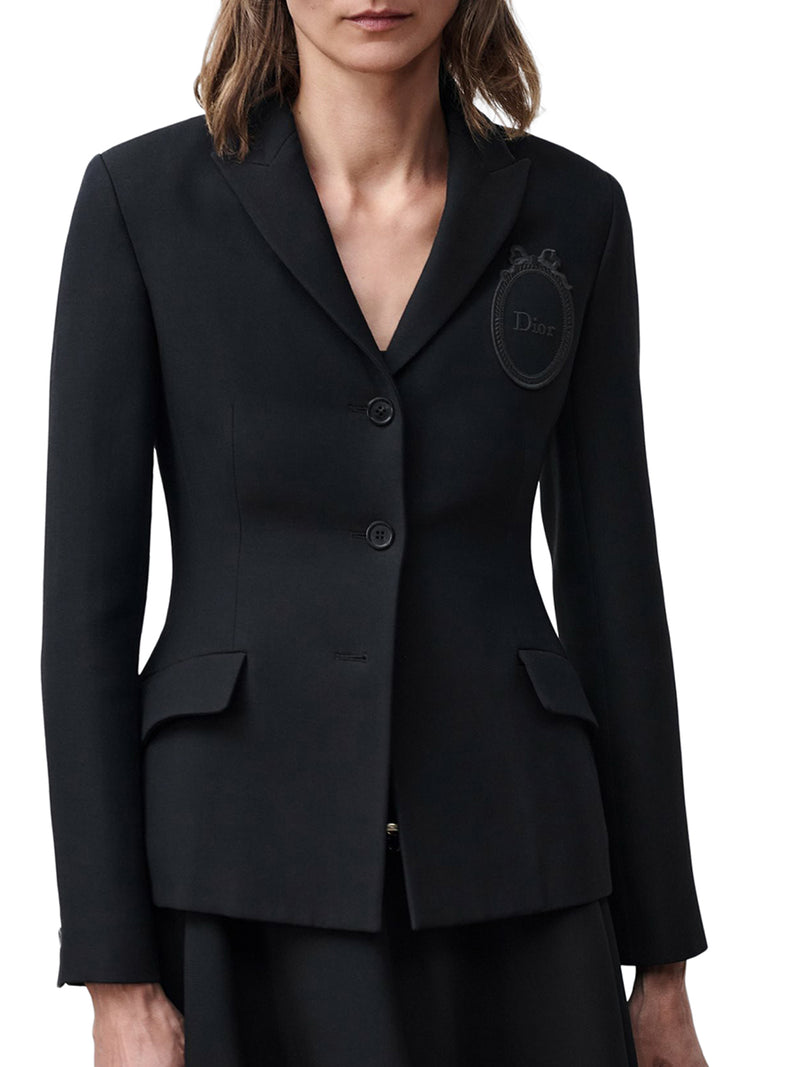 BAR JACKET WITH DIOR MEDAL EMBROIDERY