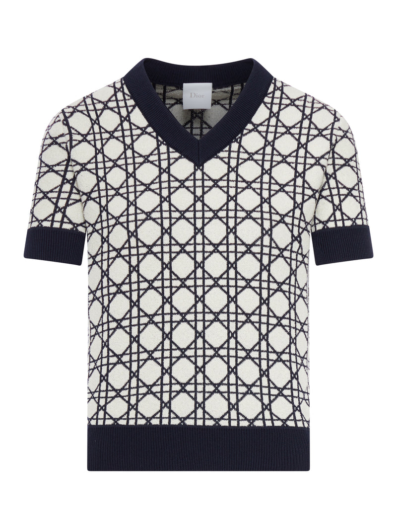 COTTON PULLOVER WITH CANNAGE PATTERN