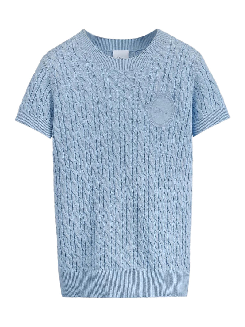 SHORT-SLEEVED DIOR MÉDAILLON SWEATER