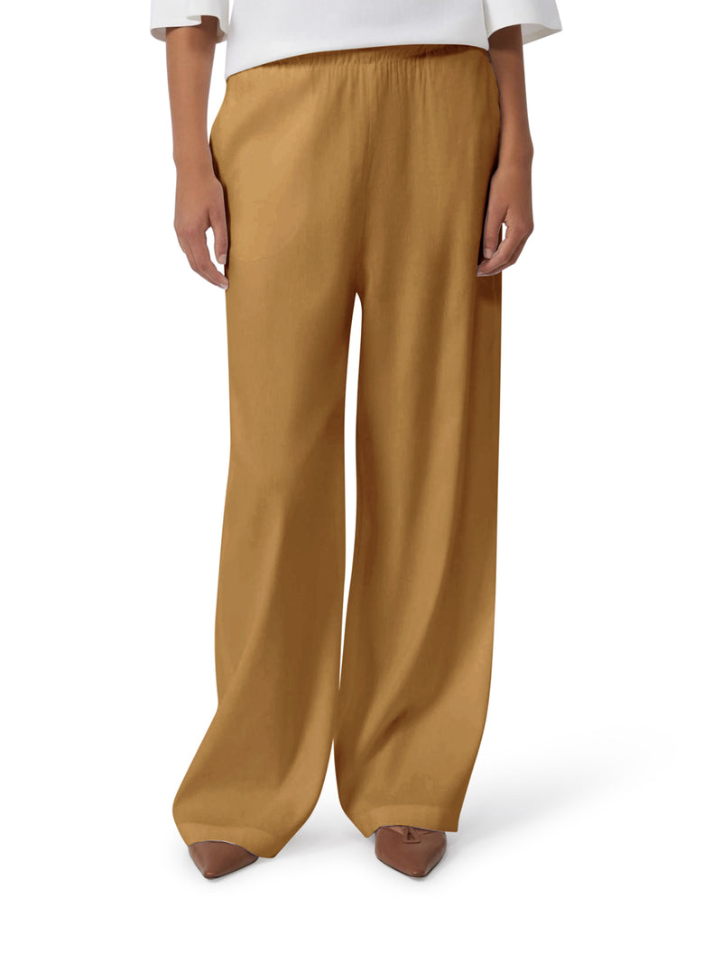 DESTINY TROUSERS IN LINEN BLEND CANVAS